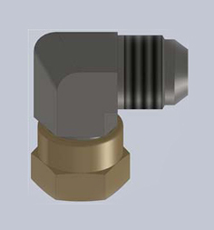 Assembly of the swivel nut fittings